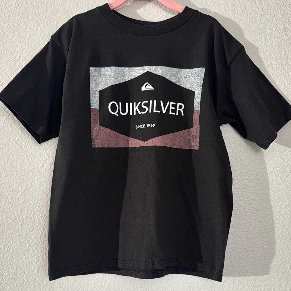 Quiksilver Black Short Sleeve Kids Tee